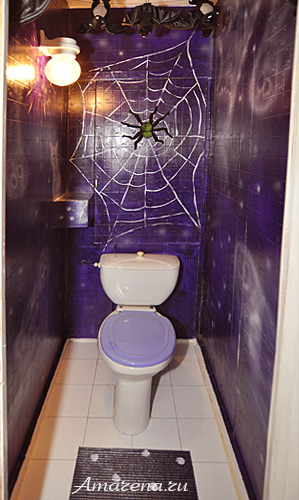 Интерьер туалета "Комната с привидениями". Общий вид.