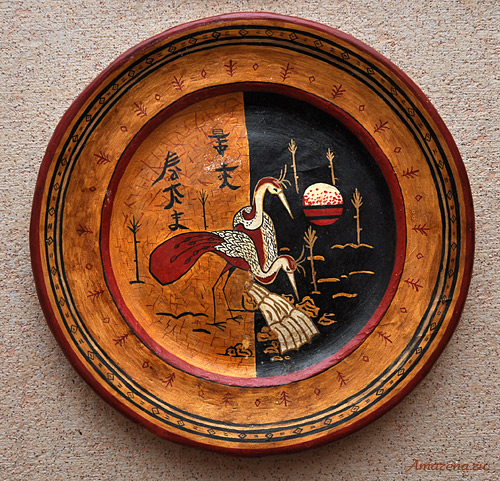 Декоративная тарелка из папье-маше
